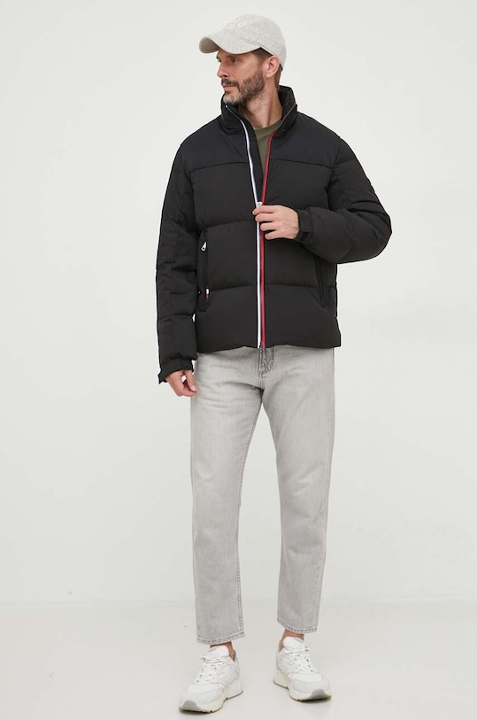 Tommy Hilfiger kurtka puchowa bez kaptura czarny MW0MW32788