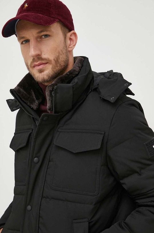 Μπουφάν Tommy Hilfiger μαύρο MW0MW32790