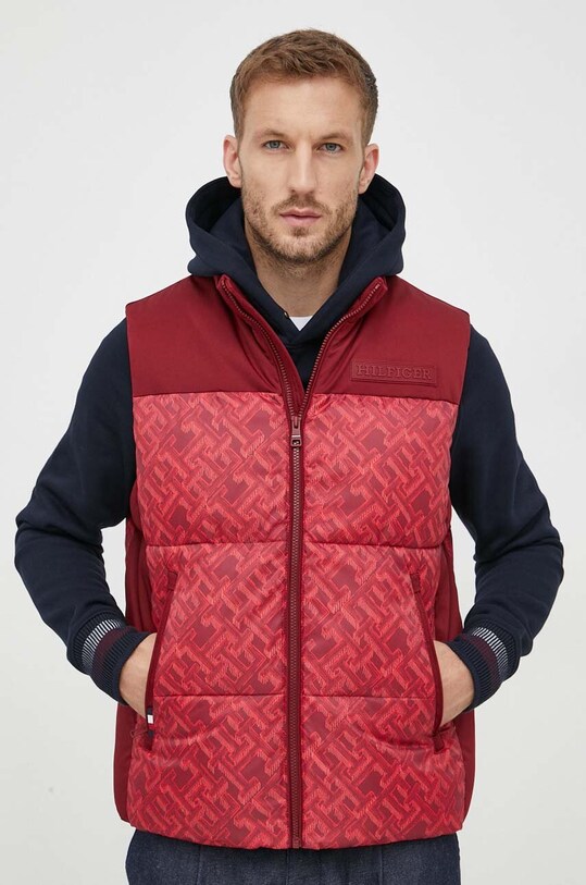 Tommy Hilfiger bezrękawnik bez kaptura czerwony MW0MW33627