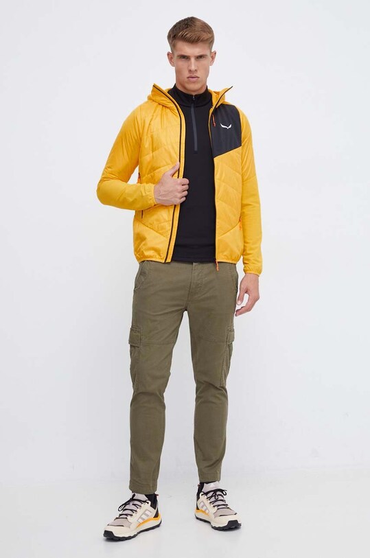 Αθλητικό μπουφάν Salewa Ortles Hybrid 00.0000028720 κίτρινο AW24
