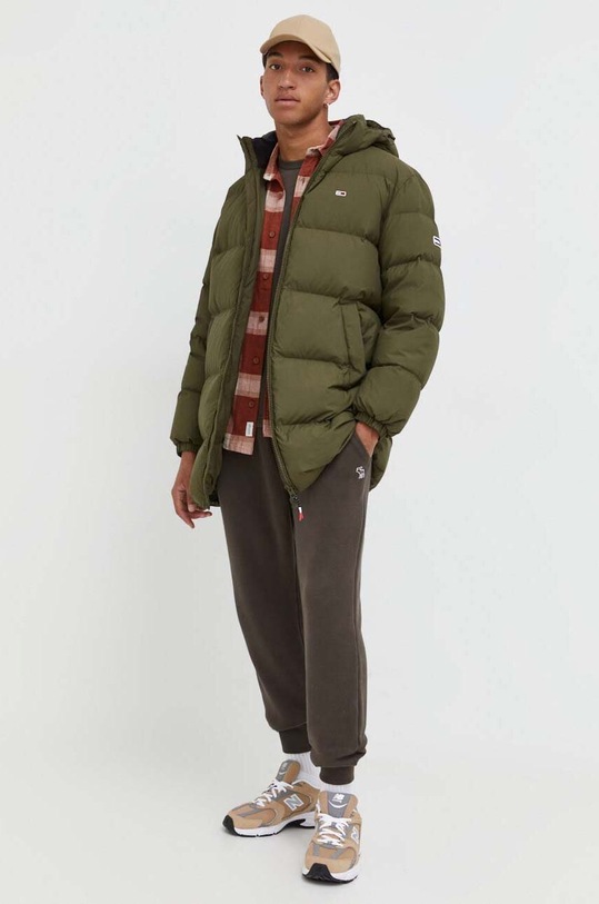 Tommy Jeans geaca de puf DM0DM15117 verde AW23