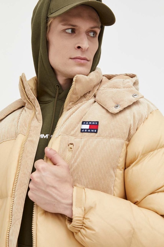 Ρούχα Μπουφάν με επένδυση από πούπουλα Tommy Jeans DM0DM17229 μπεζ