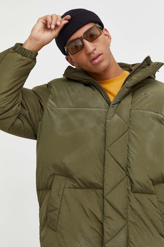 Tommy Jeans geaca verde DM0DM17476