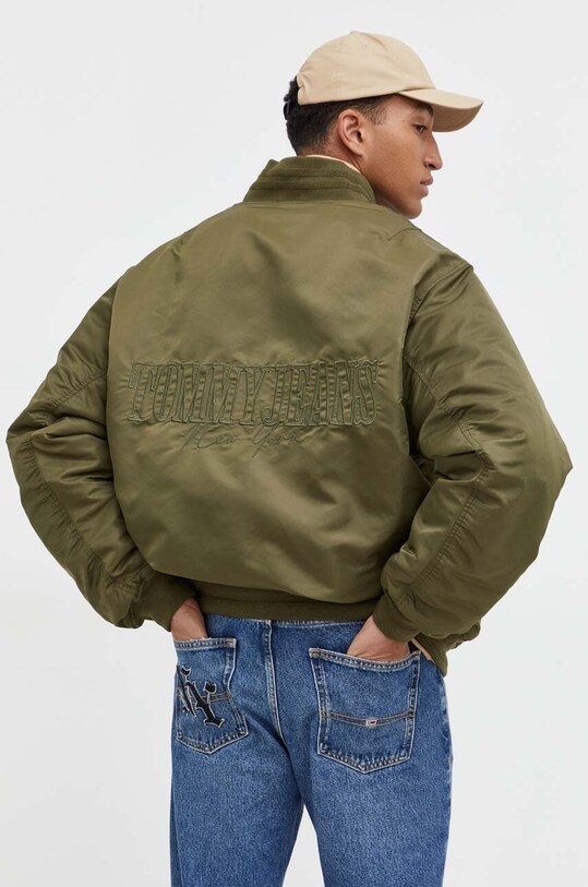 Одежда Куртка-бомбер Tommy Jeans DM0DM17660 зелёный