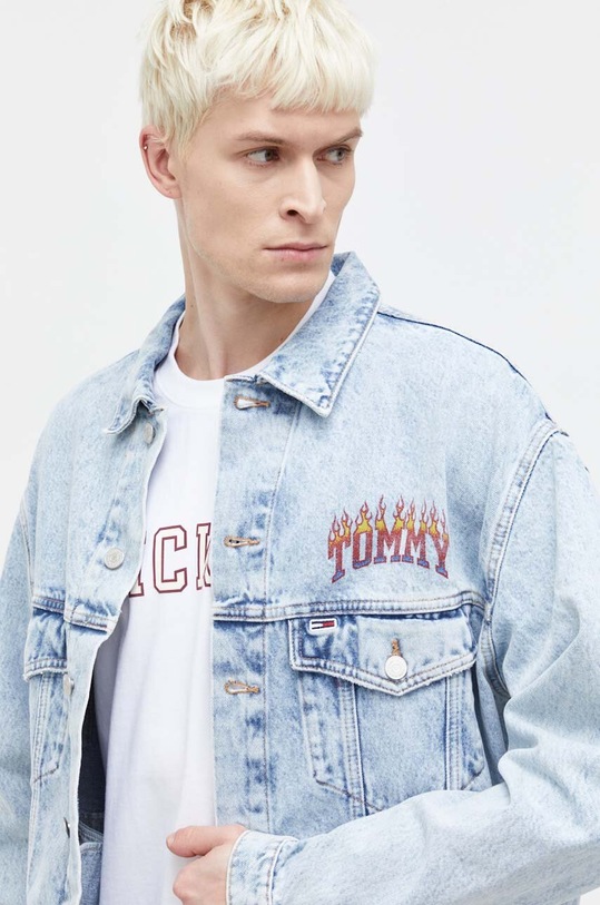 Tommy Jeans kurtka jeansowa niebieski DM0DM17917