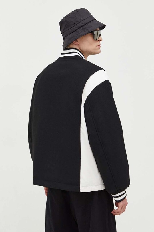 Ρούχα Bomber μπουφάν από μαλλί Tommy Jeans DM0DM17223 μαύρο