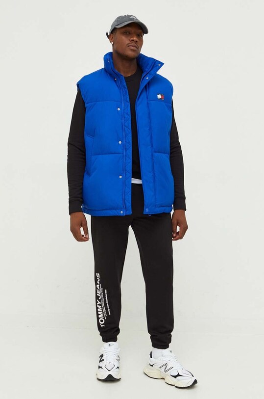 Безрукавка Tommy Jeans з підкладкою блакитний DM0DM17237