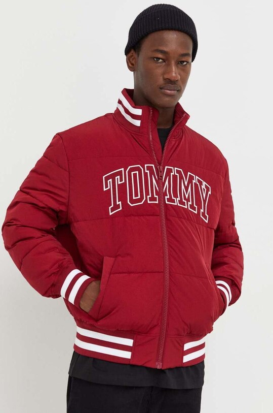 Tommy Jeans kurtka bomber bordowy DM0DM17479