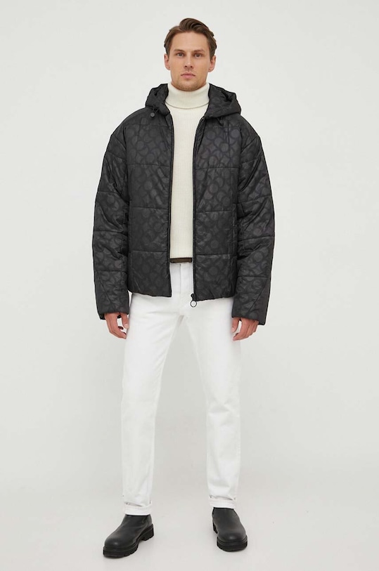 Bunda Trussardi 52S00913.1T006513 čierna AW23