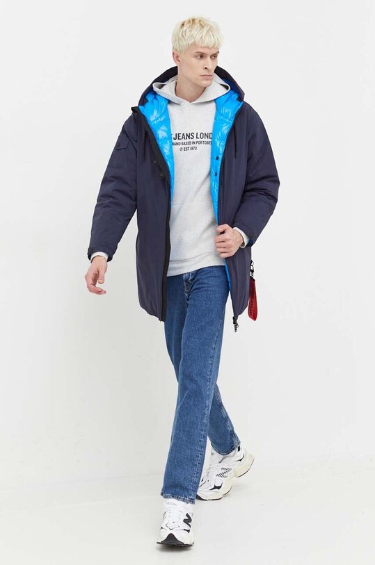 After Label geaca de puf AL116.N7864.1 bleumarin AW23