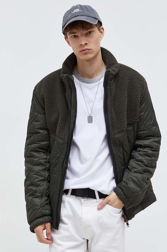 Superdry kurtka bez kaptura zielony M5011723A.3JZ