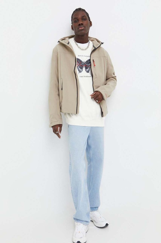 Superdry geaca M5011824A.9UN bej AW23