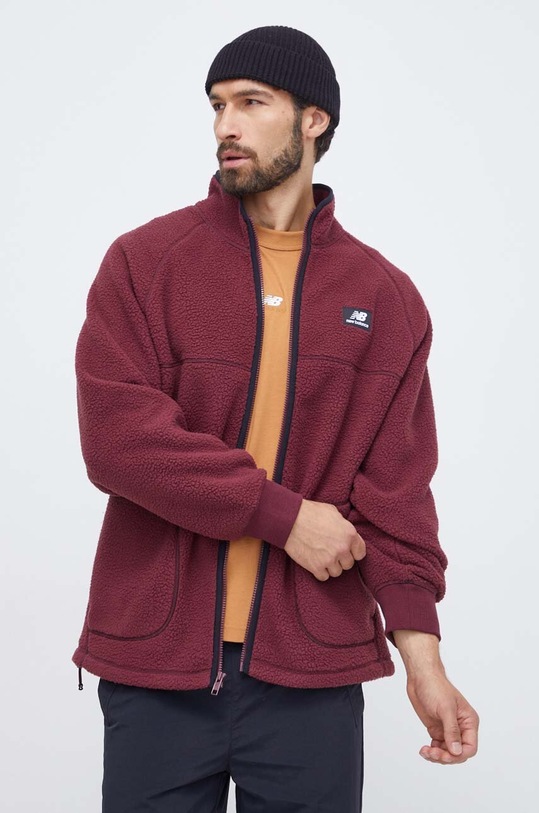 New Balance bluza bez kaptura bordowy MJ33503NBY
