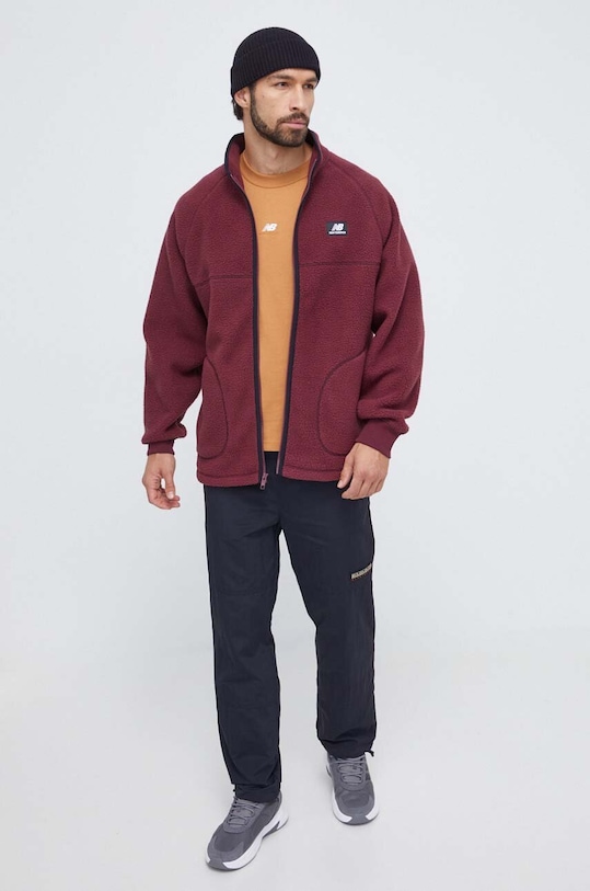 New Balance bluza MJ33503NBY bordowy AW23