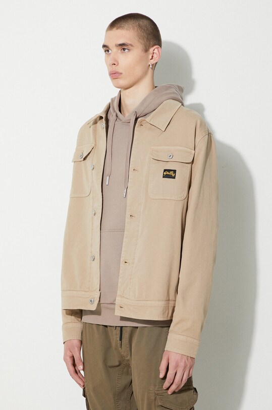 Rifľová bunda Stan Ray TRUCKER JACKET (LINED) béžová AW2312134