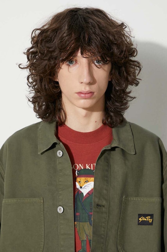 Stan Ray denim jacket COVERALL JACKET (UNLINED) AW2311609 green