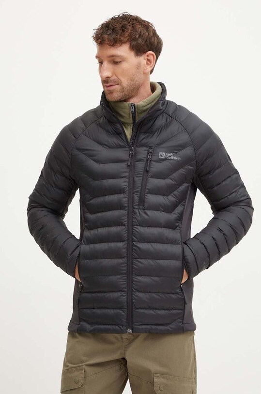 Jack Wolfskin geaca sport ROUTEBURN PRO cu captuseala negru 1206862