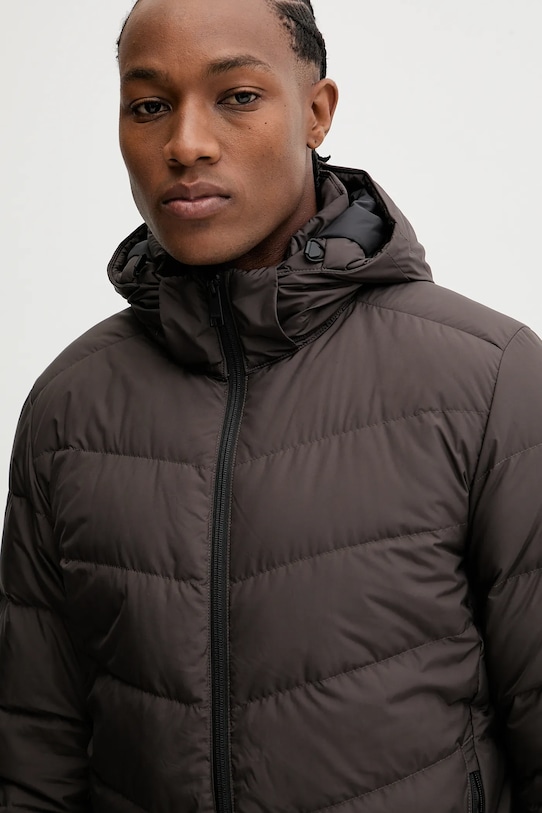 Jack Wolfskin kurtka puchowa Colonius brązowy 1207431
