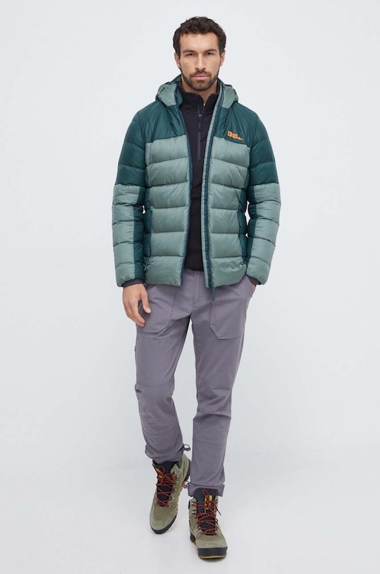 Páperová športová bunda Jack Wolfskin Nebelhorn 1207141 zelená AW23