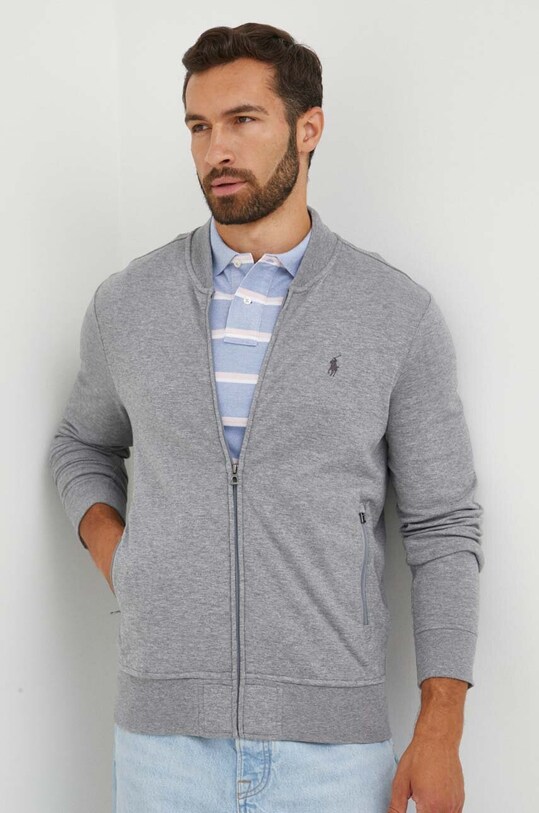 Μπλούζα Polo Ralph Lauren χωρίς κουκούλα γκρί 710842844