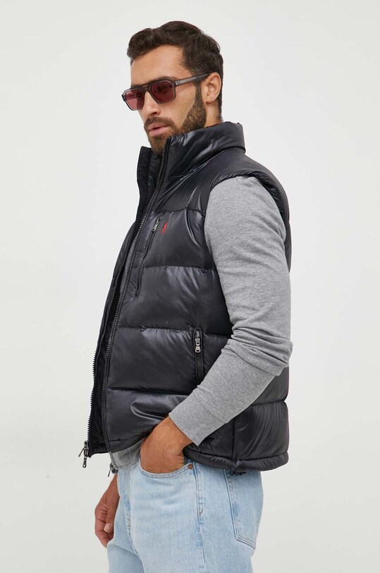 Polo Ralph Lauren gilet in piuma nero 710849777
