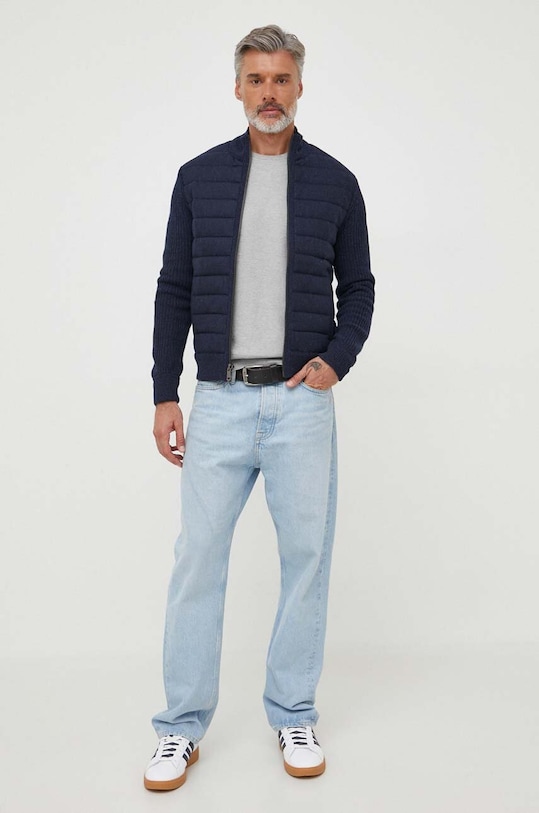 Polo Ralph Lauren kurtka wełniana 710878451 granatowy AW23