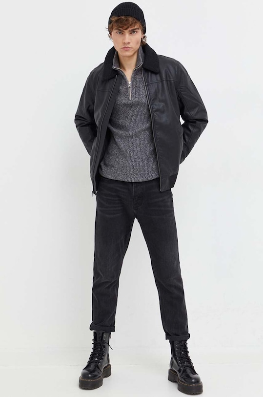 Hollister Co. kurtka KI332.3040.901 czarny AW23