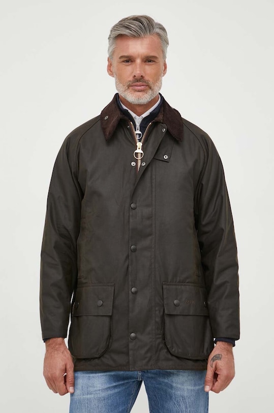 Barbour kurtka bawełniana Beaufort Wax Jacket nieocieplane zielony MWX0002