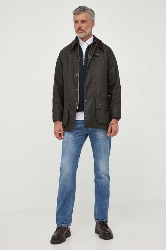 Barbour kurtka bawełniana Beaufort Wax Jacket MWX0002 zielony AA00