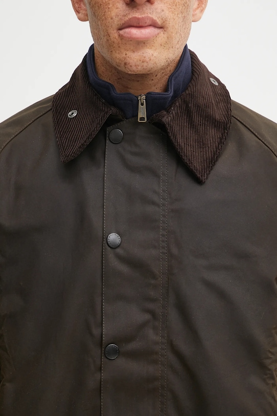 Бавовняна куртка Barbour зелений MWX0002