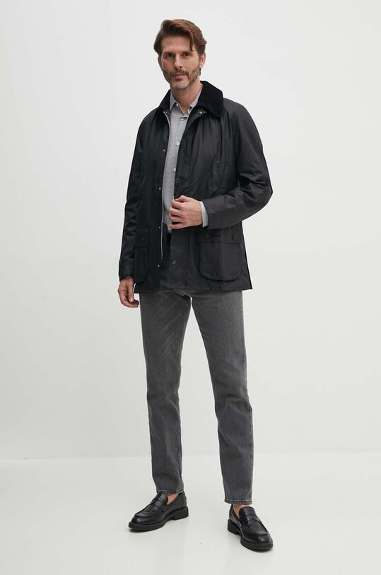 Barbour kurtka Ashby Wax Jacket MWX0339 czarny SS25