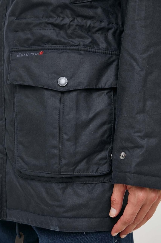 Barbour parka bawełniana granatowy MWX2191