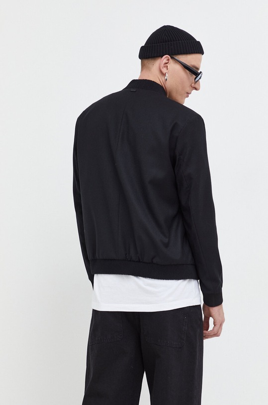 Oblečenie Vlnená bunda bomber HUGO 50500286 čierna