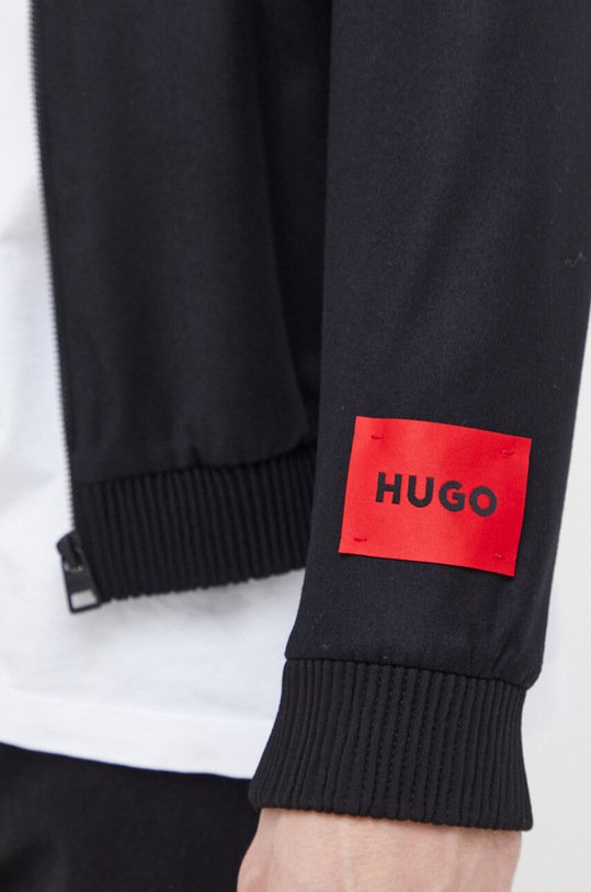 HUGO kurtka bomber wełniana 50500286 czarny