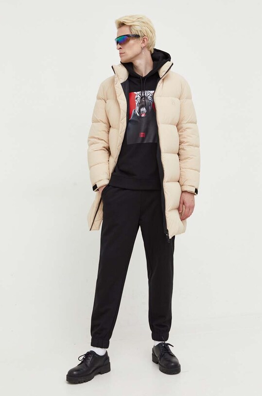 Μπουφάν με επένδυση από πούπουλα HUGO 50495783 μπεζ AW23