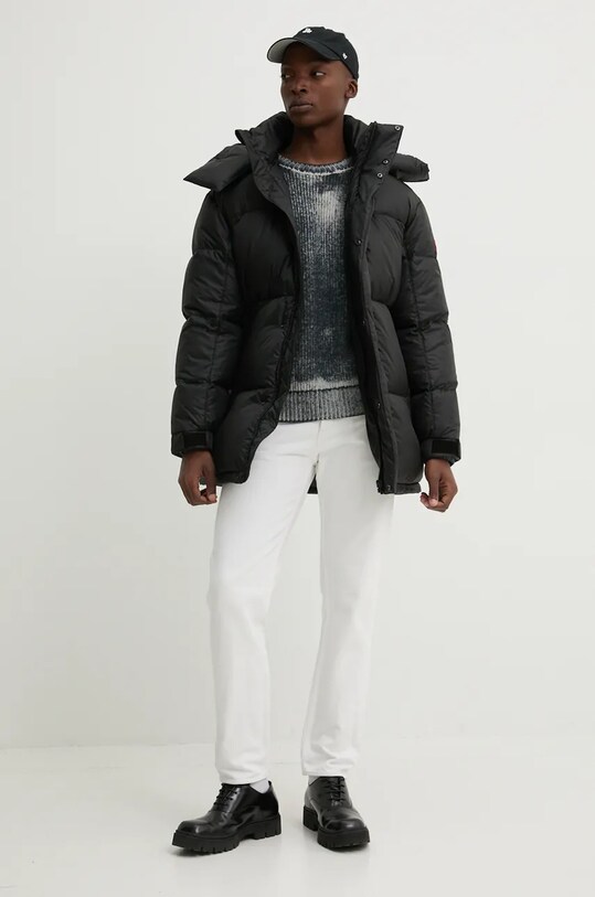 Пухова куртка HUGO 50495811 чорний AW24