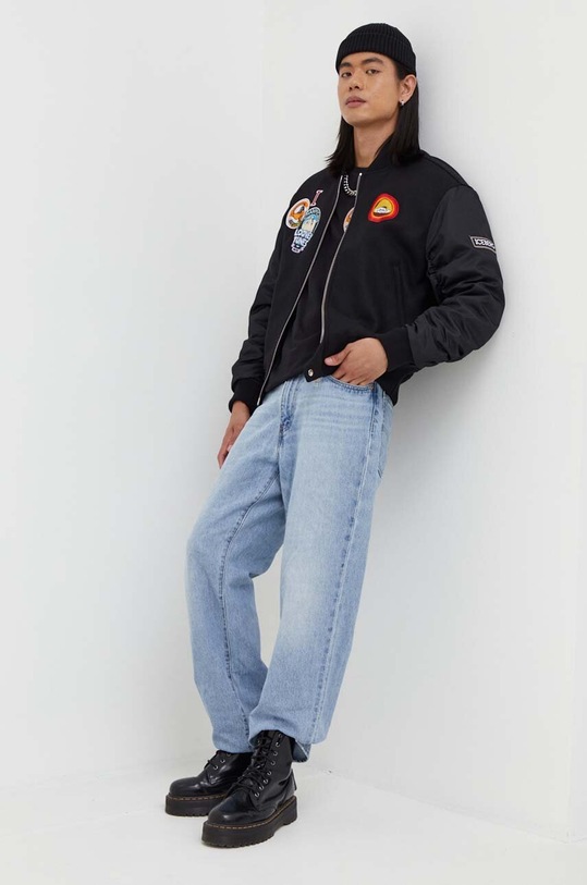 Iceberg kurtka bomber wełniana x Looney Tunes O010.3052 czarny AW23