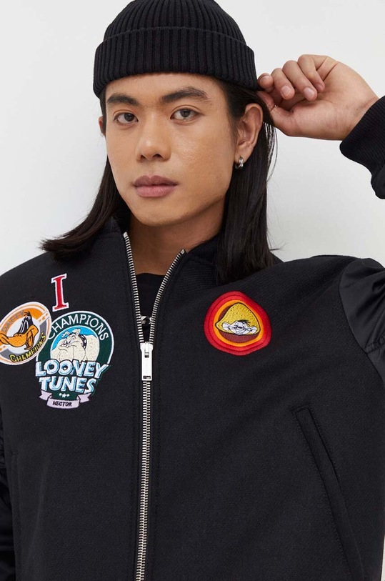 Iceberg kurtka bomber wełniana x Looney Tunes O010.3052 czarny