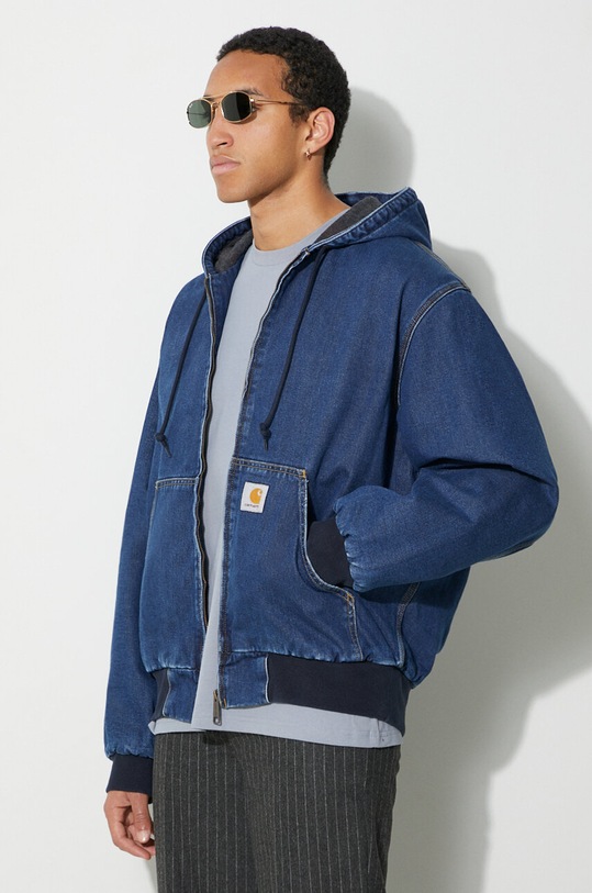Carhartt WIP kurtka jeansowa OG Active Jacket granatowy I032232.0106