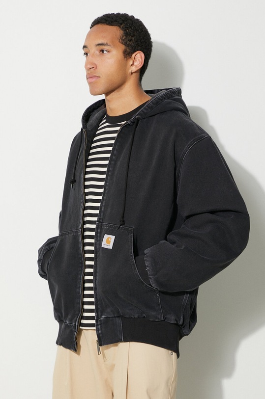 Ρούχα Τζιν μπουφάν Carhartt WIP I032232.8906 μαύρο