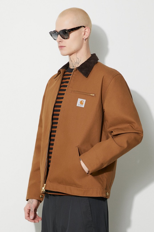 Carhartt WIP kurtka jeansowa Detroit Jacket brązowy I015264.00S01