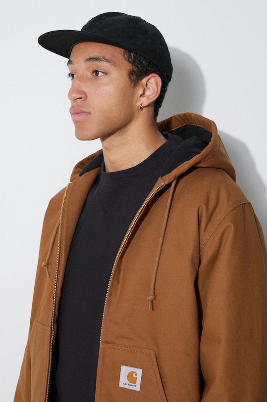 Βαμβακερό σακάκι Carhartt WIP I023083.HZ01 καφέ