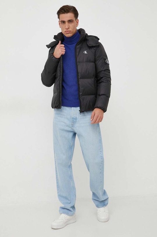 Calvin Klein Jeans geaca de puf J30J323468 negru AW23