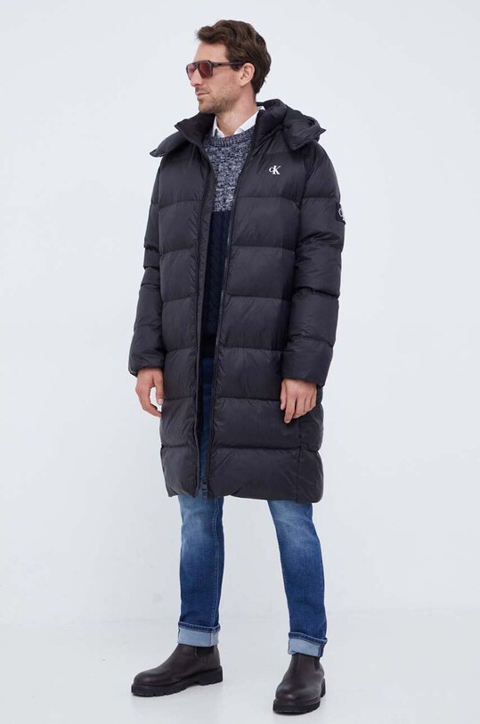 Calvin Klein Jeans kurtka puchowa J30J324056 czarny AW23