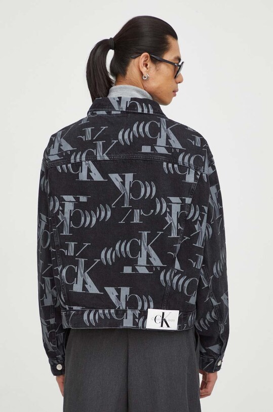 Ρούχα Τζιν μπουφάν Calvin Klein Jeans J30J324737 μαύρο