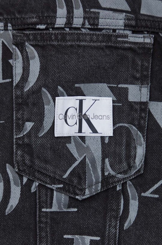 Τζιν μπουφάν Calvin Klein Jeans J30J324737 μαύρο