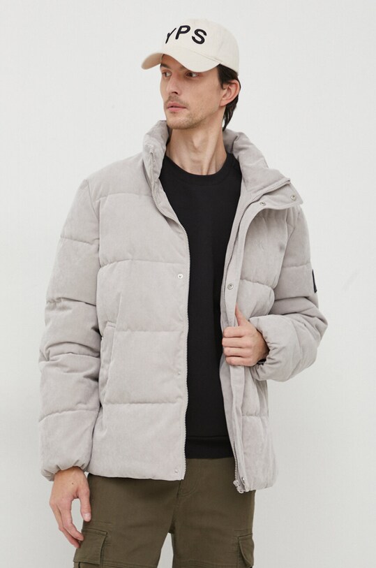 Calvin Klein Jeans giacca in velluto a coste foderato grigio J30J324059