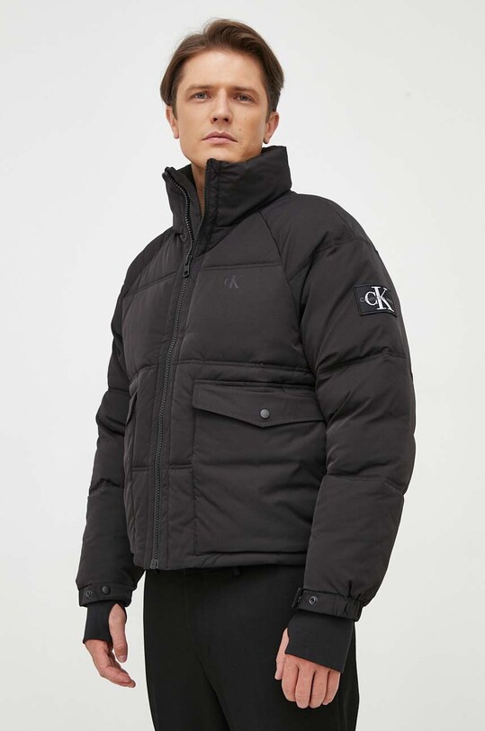 Bunda Calvin Klein Jeans zateplené čierna J30J324064