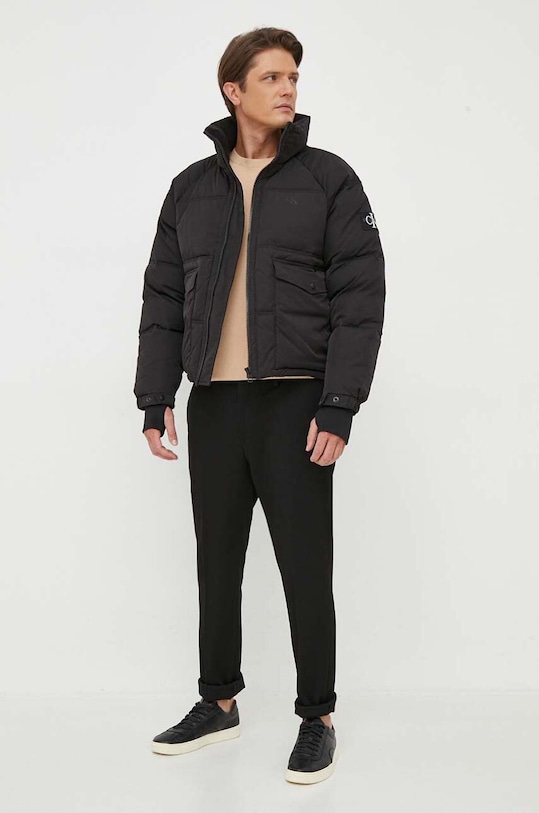 Calvin Klein Jeans rövid kabát J30J324064 fekete AW23