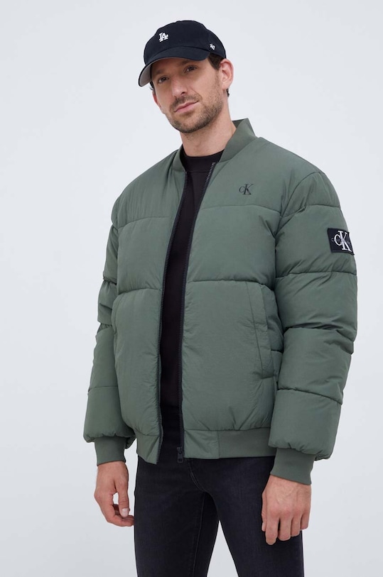 Calvin Klein Jeans bomber dzseki szigetelt zöld J30J324072